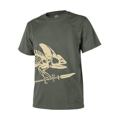Helikon T-shirt "Full Body Skeleton", Olive Green