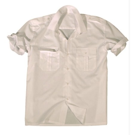 Mil-tec short sleeve service shirt, white