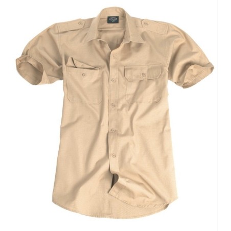 Mil-tec short sleeve tropical shirt, khaki