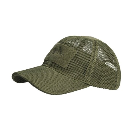 Helikon BBC mesh cap, with Velcro panels, Olive Green