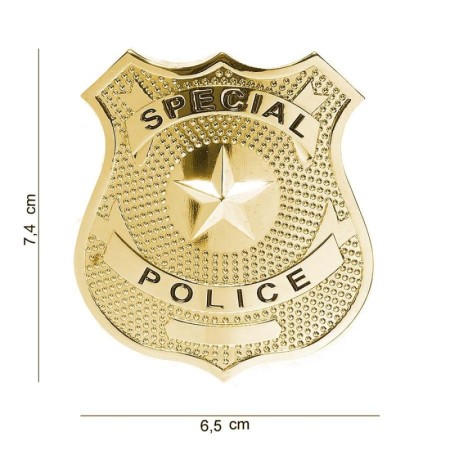 Нагрудный знак "Special police" золотой