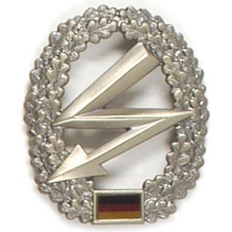 Metal Bundeswehr beret crest, Fernmelder