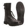 French Action Leather Combat boots, black