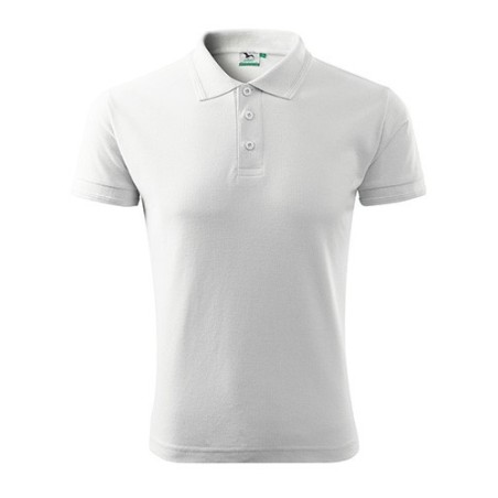 Adler Pique Polo shirt, white