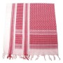 Shemagh (Scarf), red-white , fringed