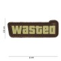 Нашивка ПВХ на липучке "Wasted"