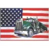 Флаг "United States with truck", 90x150 см