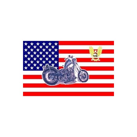Флаг "United States with bike", 90x150 см