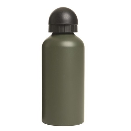 Aluminium bottle 500ml, olive green