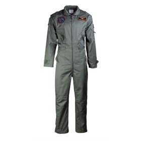 US Flight Coverall in olive drab shown from the front view