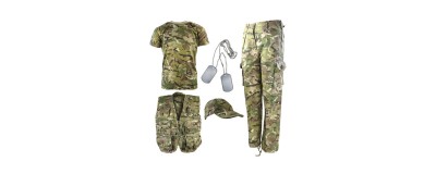 Milshed - Камуфляж - Наборы военной одежды и снаряжения для детей