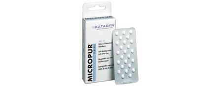 Outdoor survival equipment - Water purification tablets and filters