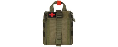 First aid pouches for carrying bandages and other necessary for surviving