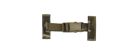 Fasteners, straps and clips for attaching equipment to the molle